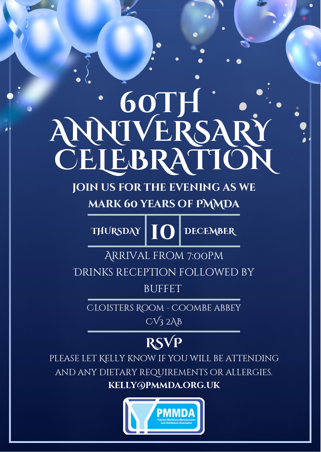PMMDA 60th Anniversary Celebration - Kelly Knight Contract